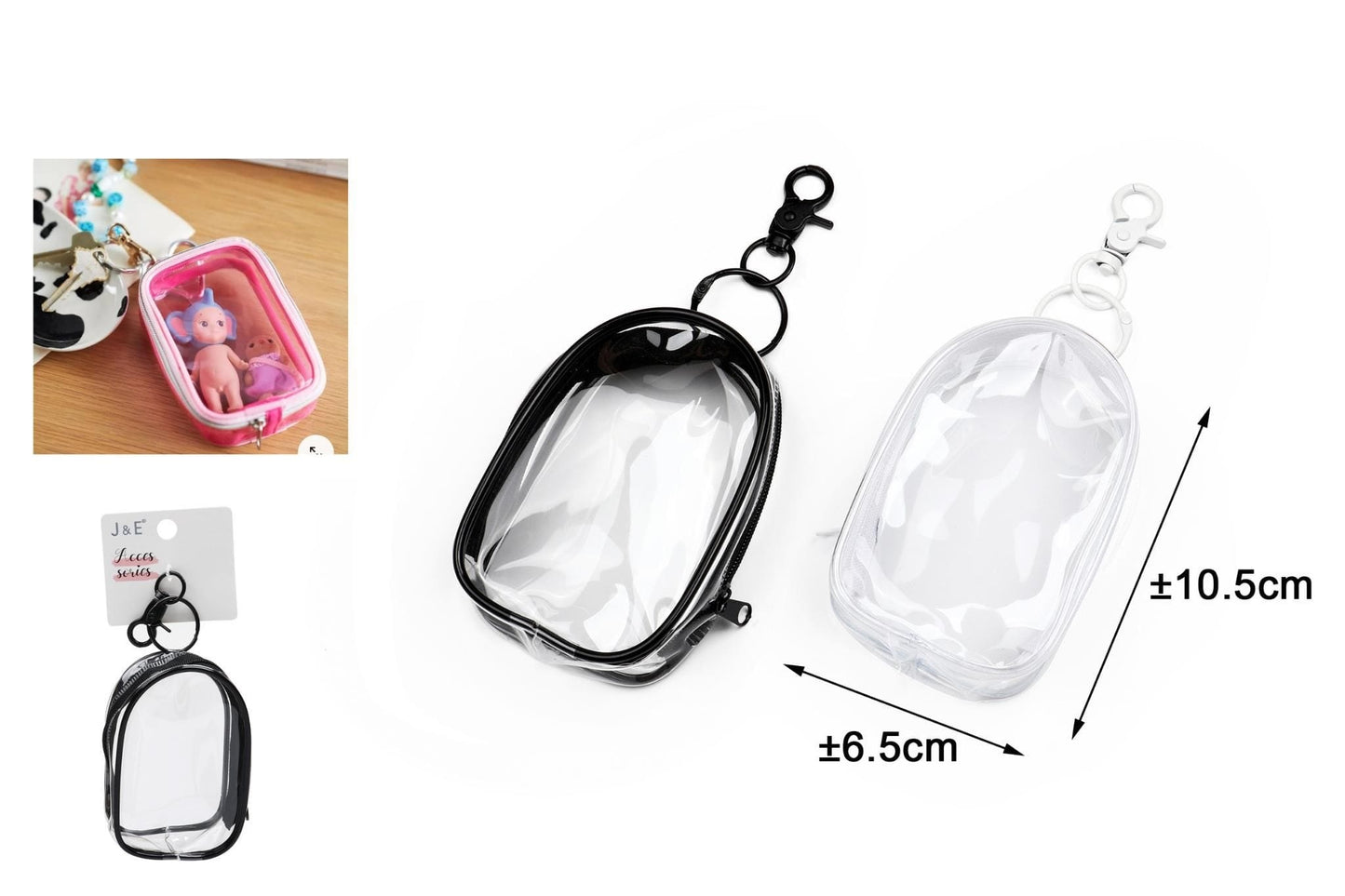 BORSA COSMETICA TRASPARENTE 6.5*3.8*10.5cm