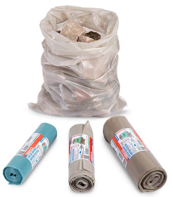 SACCO CALCINACCI LDPE 90 MY 40 X 70 CM 25 L 46 GR CA AMBRA