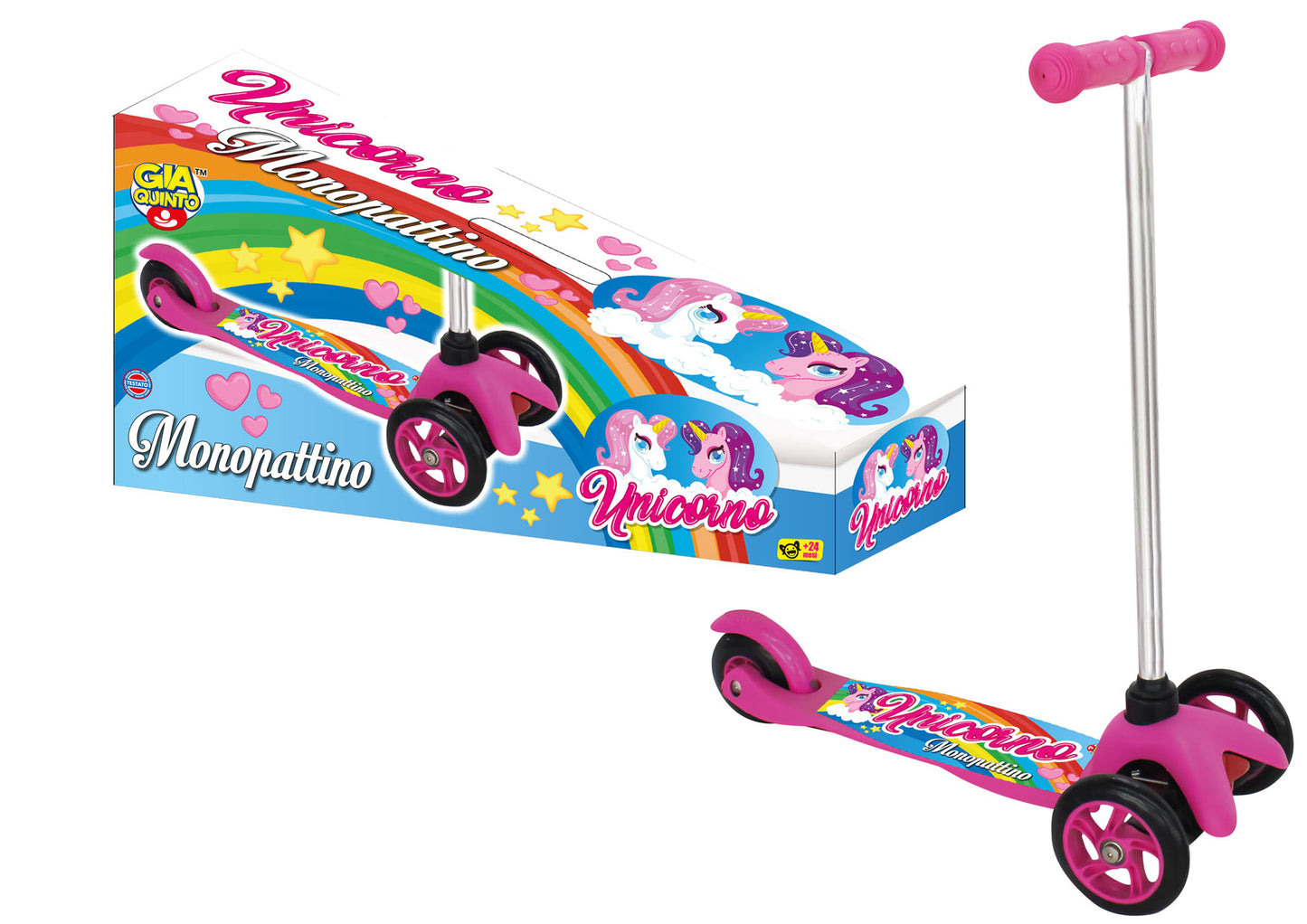 MONOPATTINO 3 RUOTE UNICORNO GVC-9568 CT6