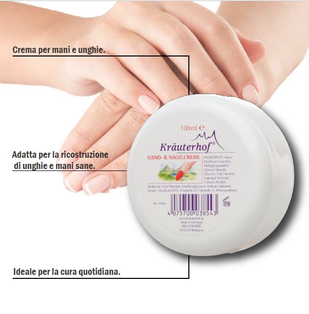 CREMA MANI C/INDURENTE UNGHIE 100 ml.