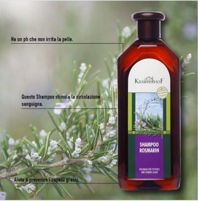 SHAMPO AL ROSMARINO 500 ml.
