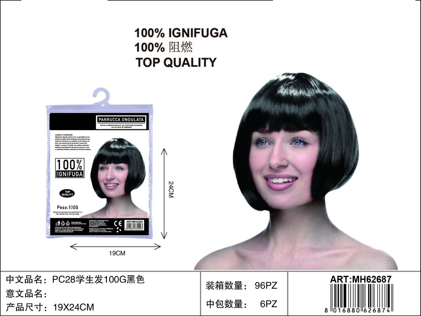 PARRUCCA NERO 100G