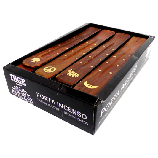CON PORTA INCENSO LEGNO ORO