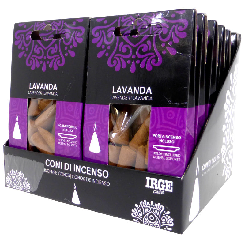 CONO INCENSO 12 PZ LAVANDA