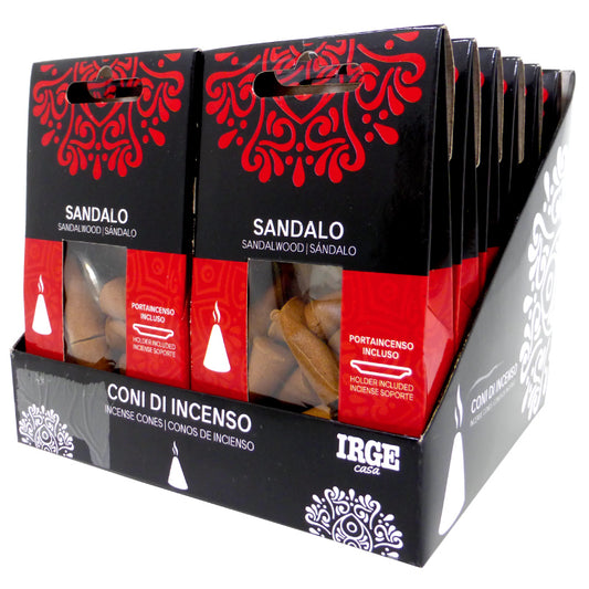 CONO INCENSO 12 PZ SANDALO