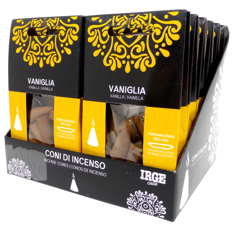 CONO INCENSO 12 PZ VANIGLIA