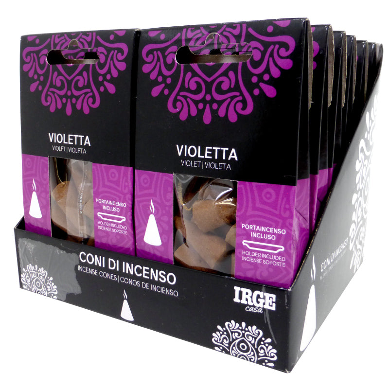 CONO INCENSO 12 PZ VIOLETTA
