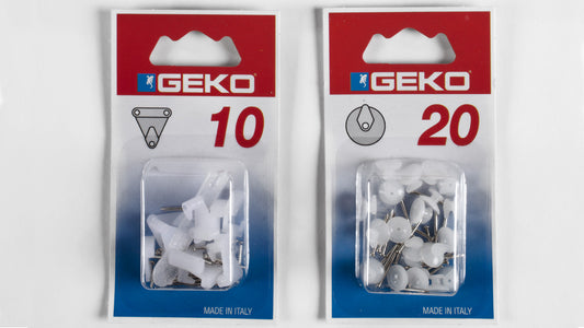 BLISTER 20 GANCI NYLON A PARETE 1 PUNTA CON APPLICATORE
