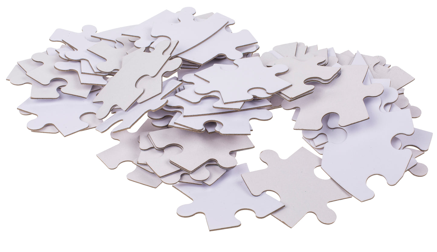 PUZZLE BIANCO, CUORE, 80 PZ. DA SCRIVERE O COLORARE, CA. 60
