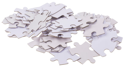 PUZZLE BIANCO, CUORE, 80 PZ. DA SCRIVERE O COLORARE, CA. 60