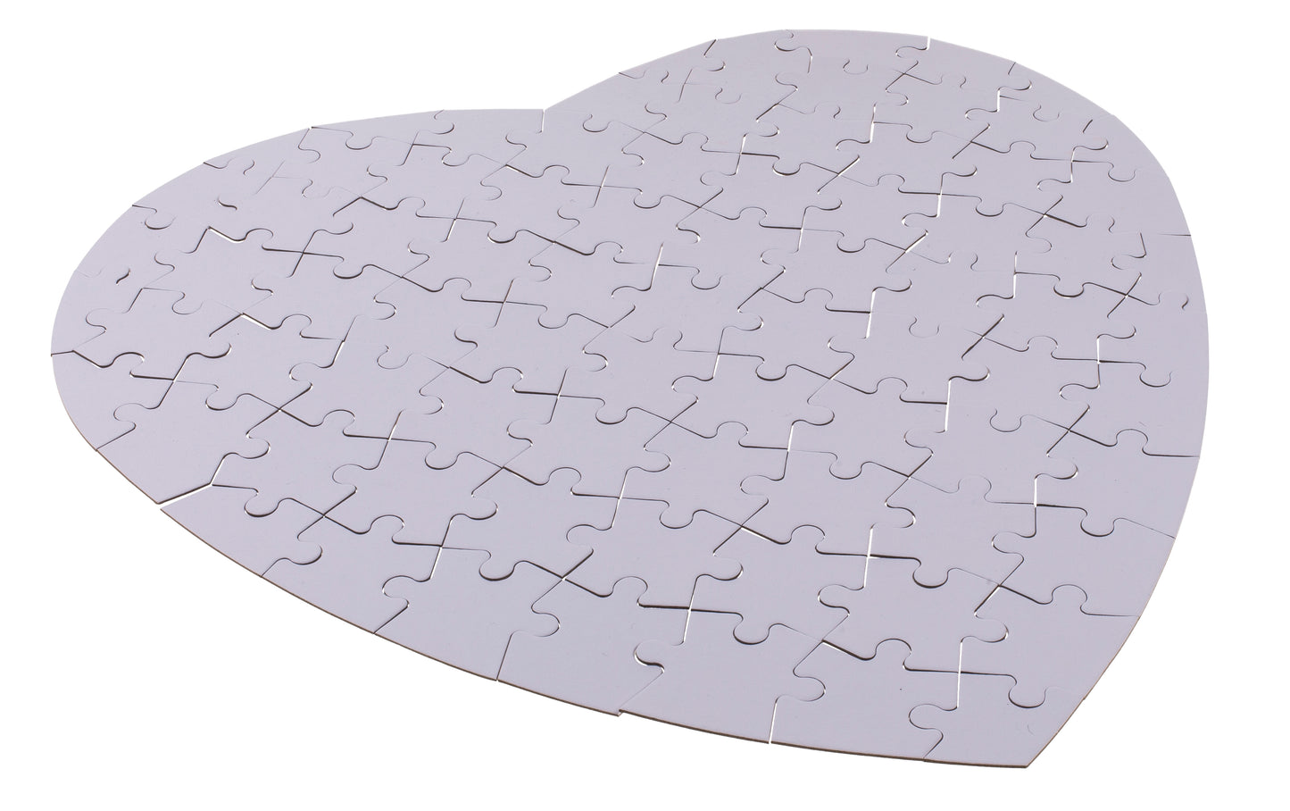 PUZZLE BIANCO, CUORE, 80 PZ. DA SCRIVERE O COLORARE, CA. 60