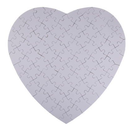 PUZZLE BIANCO, CUORE, 80 PZ. DA SCRIVERE O COLORARE, CA. 60