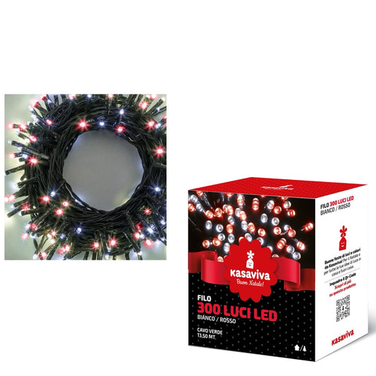 FILO LED 300 BIANCO/ROSSO