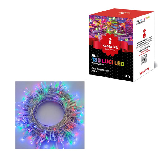 FILO TRASP.LED 180 MULTICOLOR