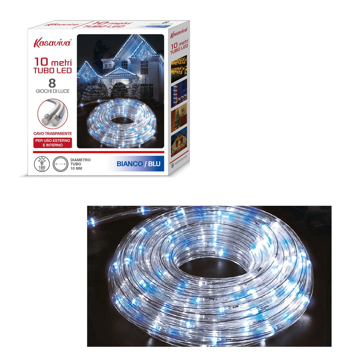 TUBO LED MT.10 BIANCO/BLU