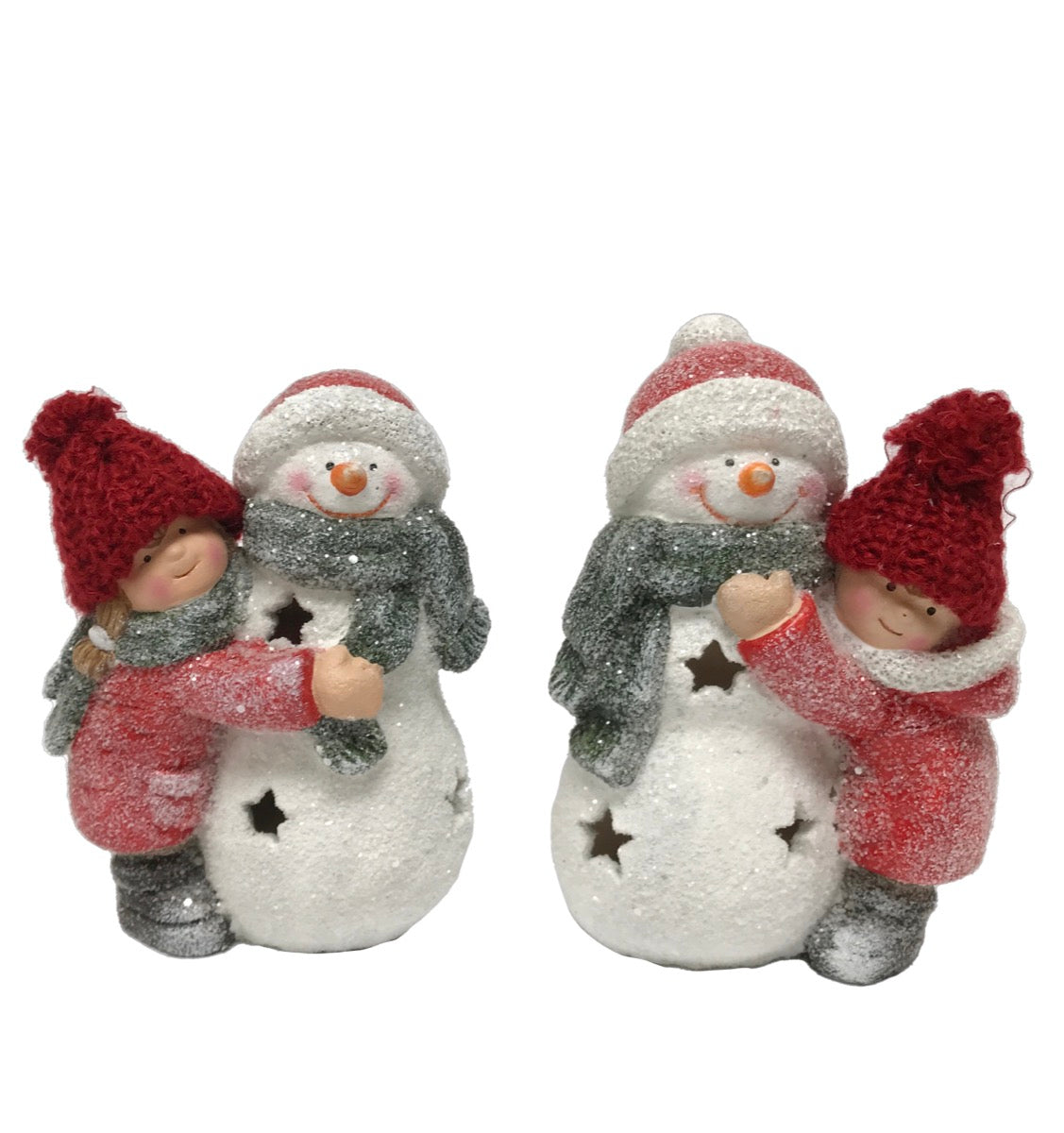 BAMBOLINA E SNOWMAN C/LED CM.16H