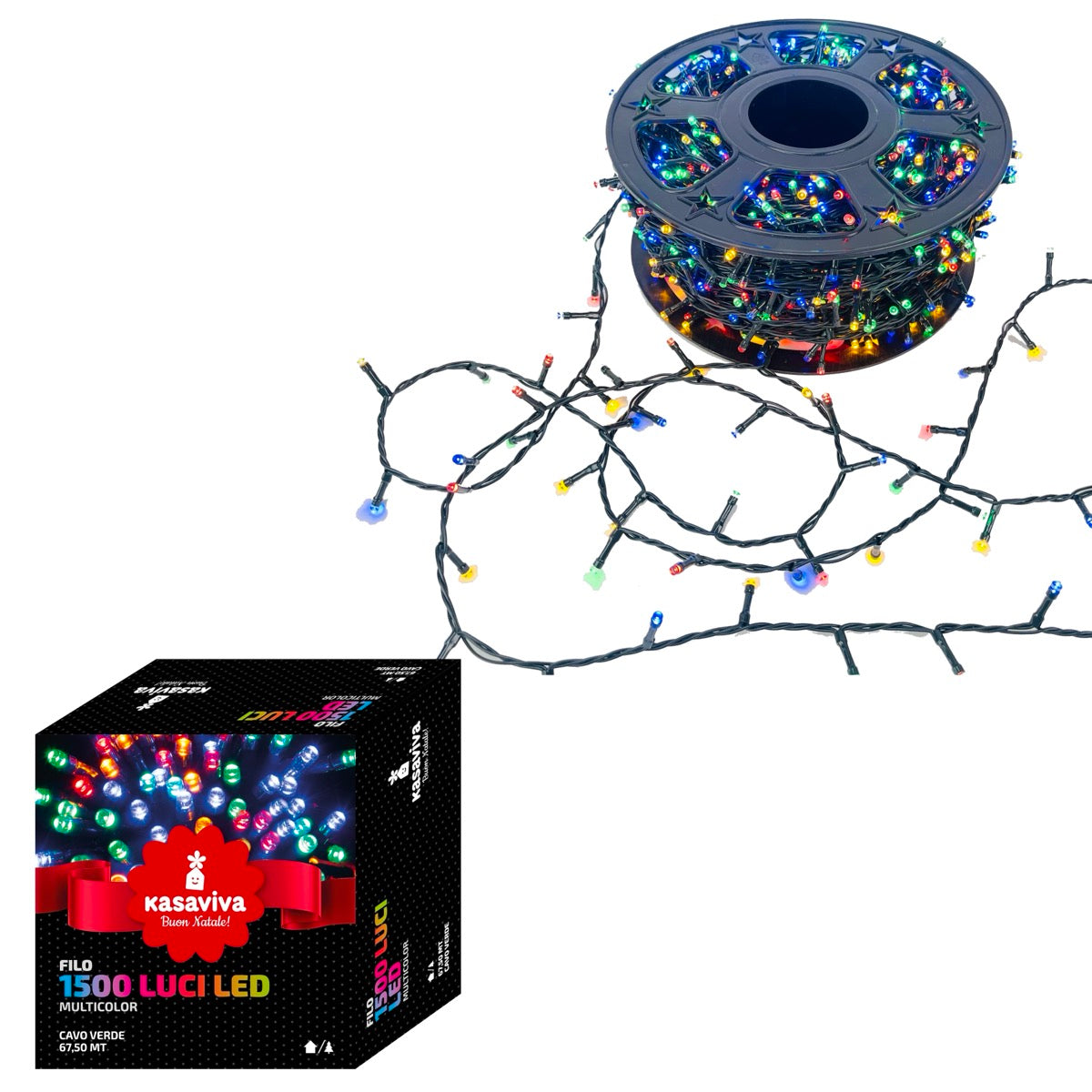 FILO LED 1500 MULTICOLOR CON BOBINA