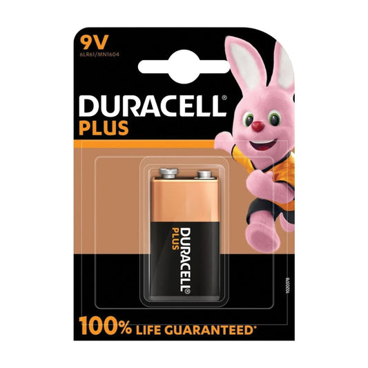 9V MN1604 DURACELL PLUS 100% PILA BL1