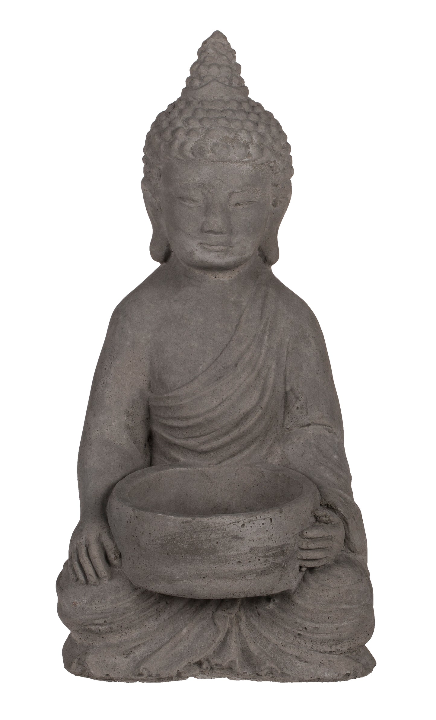 PORTALUMINI IN CEMENTO BUDDHA 8X15.5CM