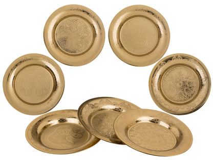 PIATTO DORATO IN METALLO PER BIGIOTTERIA, CA. 10 CM, 4 ASS.
