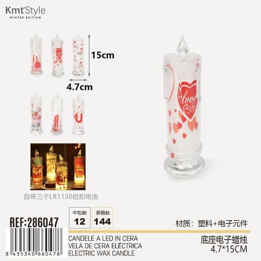 CANDELE A LED IN CERA 4.7*15CM