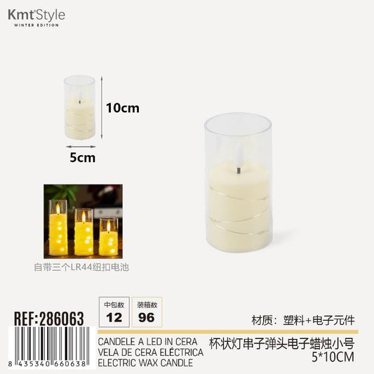 CANDELE A LED IN CERA 5*10CM