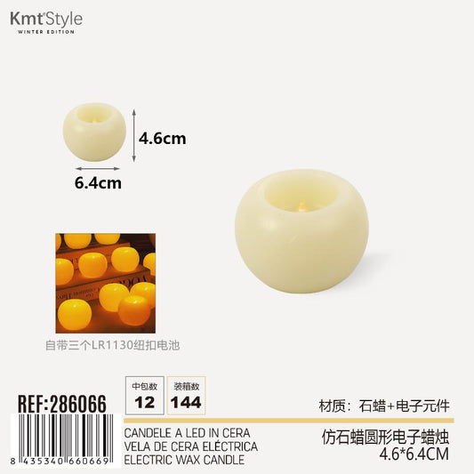 CANDELE A LED IN CERA 4.6*6.4CM