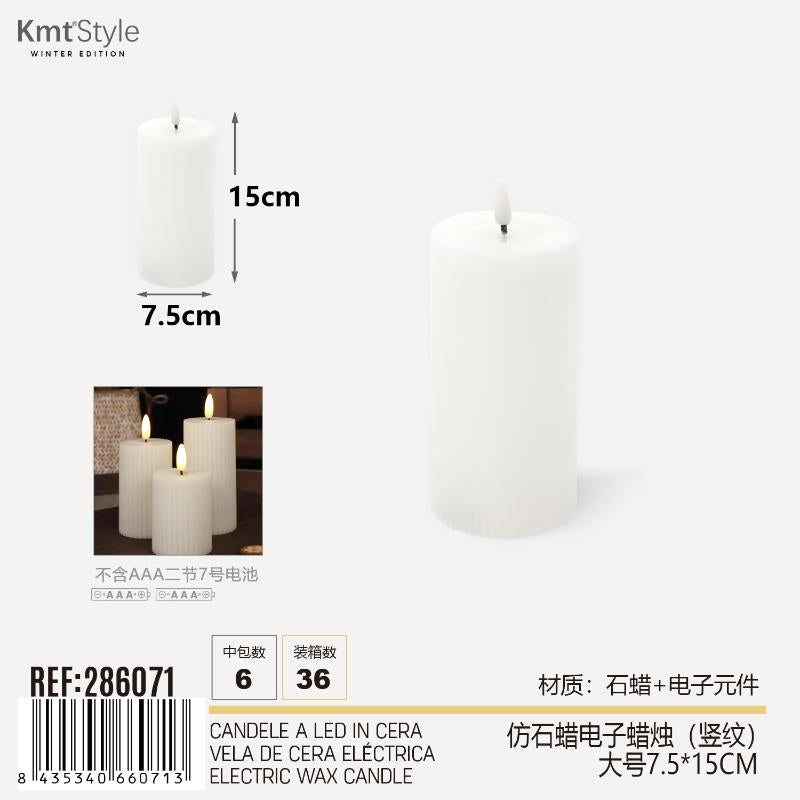 CANDELE A LED IN CERA 7.5*15CM