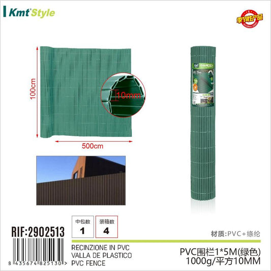 RECINZIONE IN PVC 1*5M 1000G/  10MM