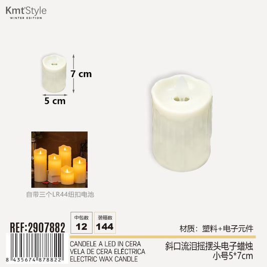 CANDELE A LED IN CERA 5*7CM