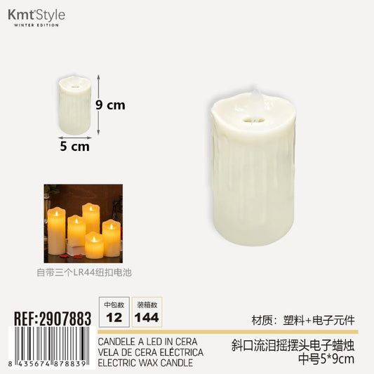 CANDELE A LED IN CERA 5*9CM