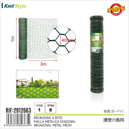 RECINZIONE A RETE 1.0*3M/40MM/0.9MM