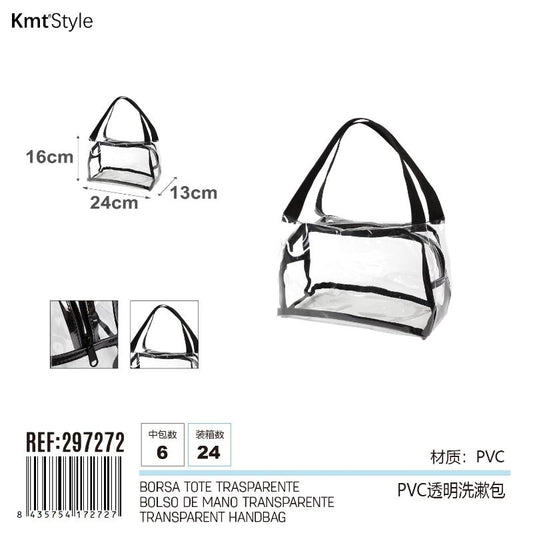 BORSA TOTE TRASPARENTE 24*13*16CM