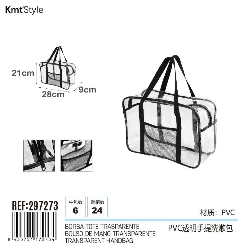 BORSA TOTE TRASPARENTE 28*9*21CM