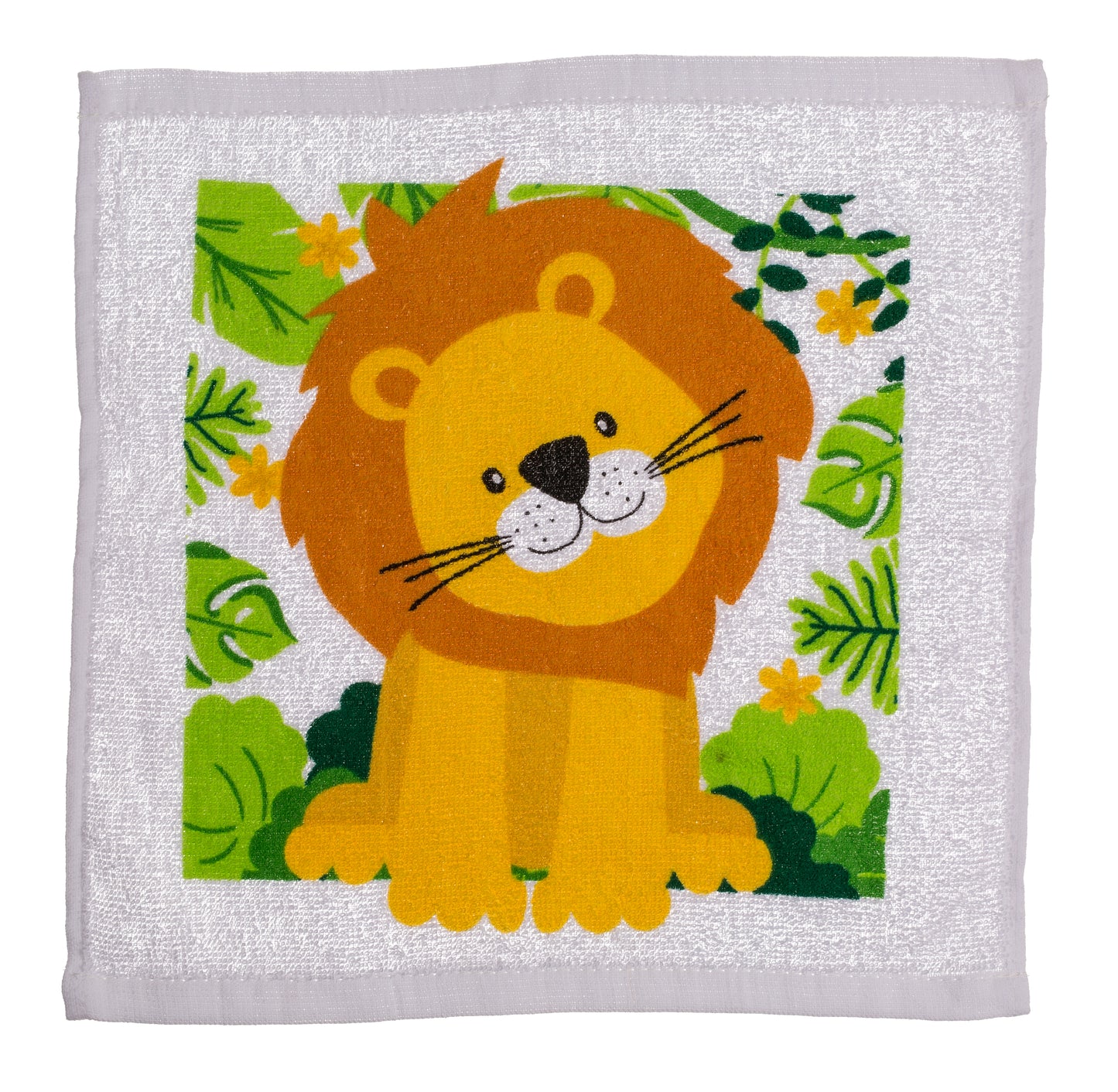 ASCIUGAMANO MAGICO IN COTONE, SAFARI, 30 X 30 CM, 6 ASSORTIT
