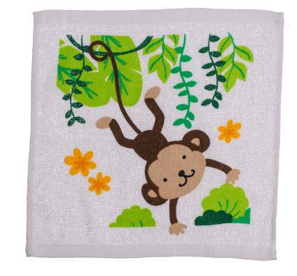 ASCIUGAMANO MAGICO IN COTONE, SAFARI, 30 X 30 CM, 6 ASSORTIT