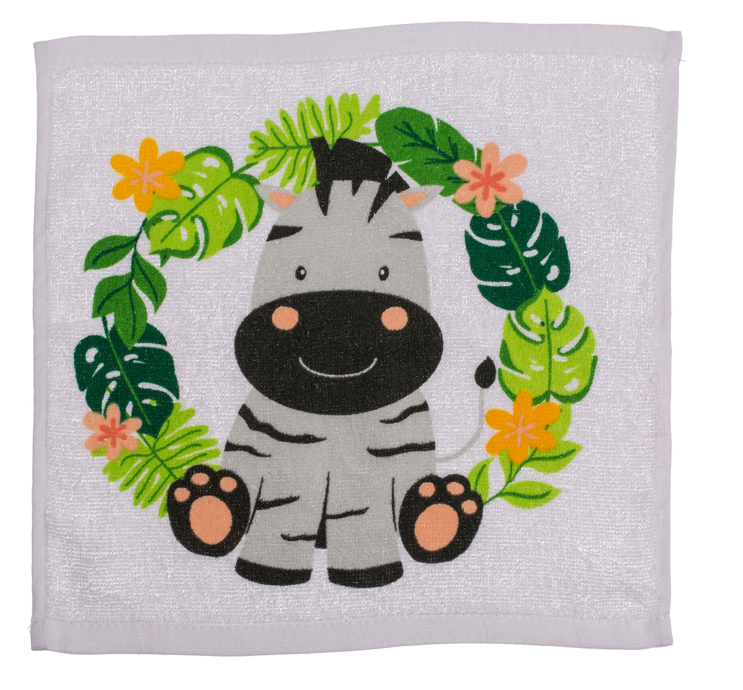 ASCIUGAMANO MAGICO IN COTONE, SAFARI, 30 X 30 CM, 6 ASSORTIT