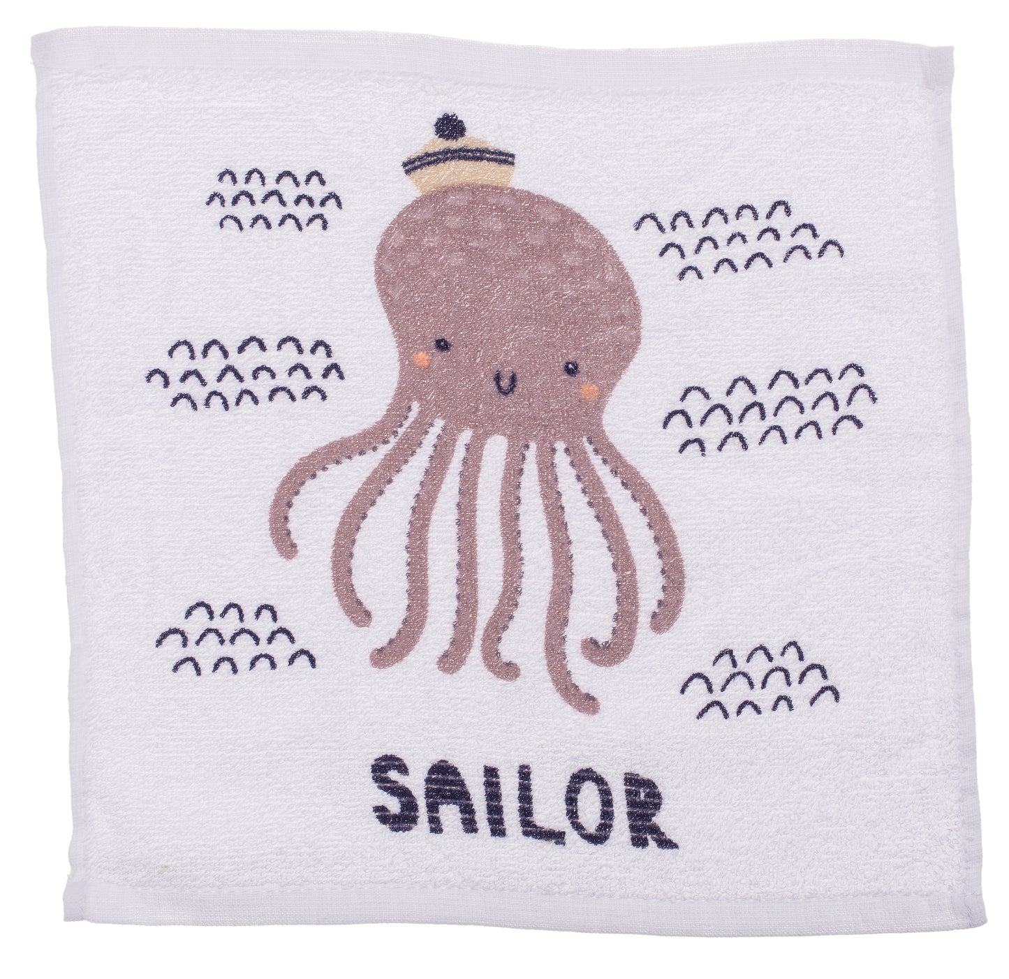ASCIUGAMANO MAGICO IN COTONE, OCTOPUS, CA. 30 X 30 CM, 4 ASS