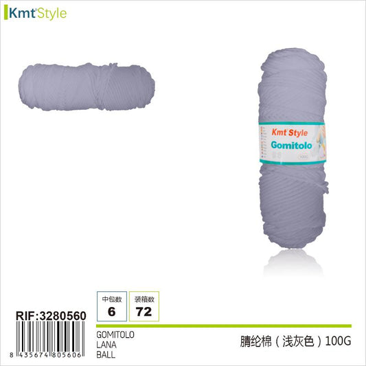 GOMITOLO  GRIGIO CHIARO 100G