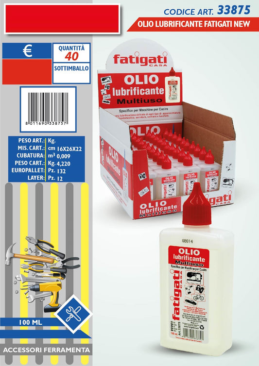 OLIO LUBRIFICANTE 100ML FATIGATI NE