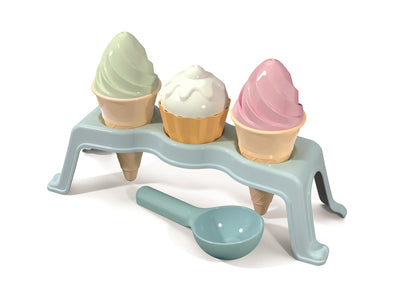SET 3 CONI GELATO   CUP CAKE CON SUPPORTO
