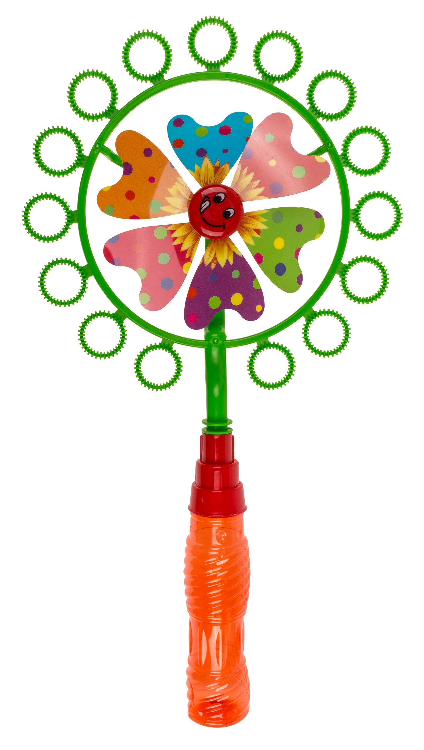 BOLLE DI SAPONE CON MULINO A VENTO, CIRCA 40 CM 2 COLORI ASS