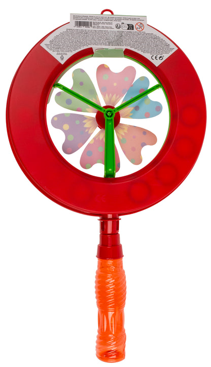 BOLLE DI SAPONE CON MULINO A VENTO, CIRCA 40 CM 2 COLORI ASS