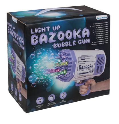 PISTOLA A BOLLE D''''ARIA CON LED, BAZOOKA, CIRCA 24 X 14 CM,