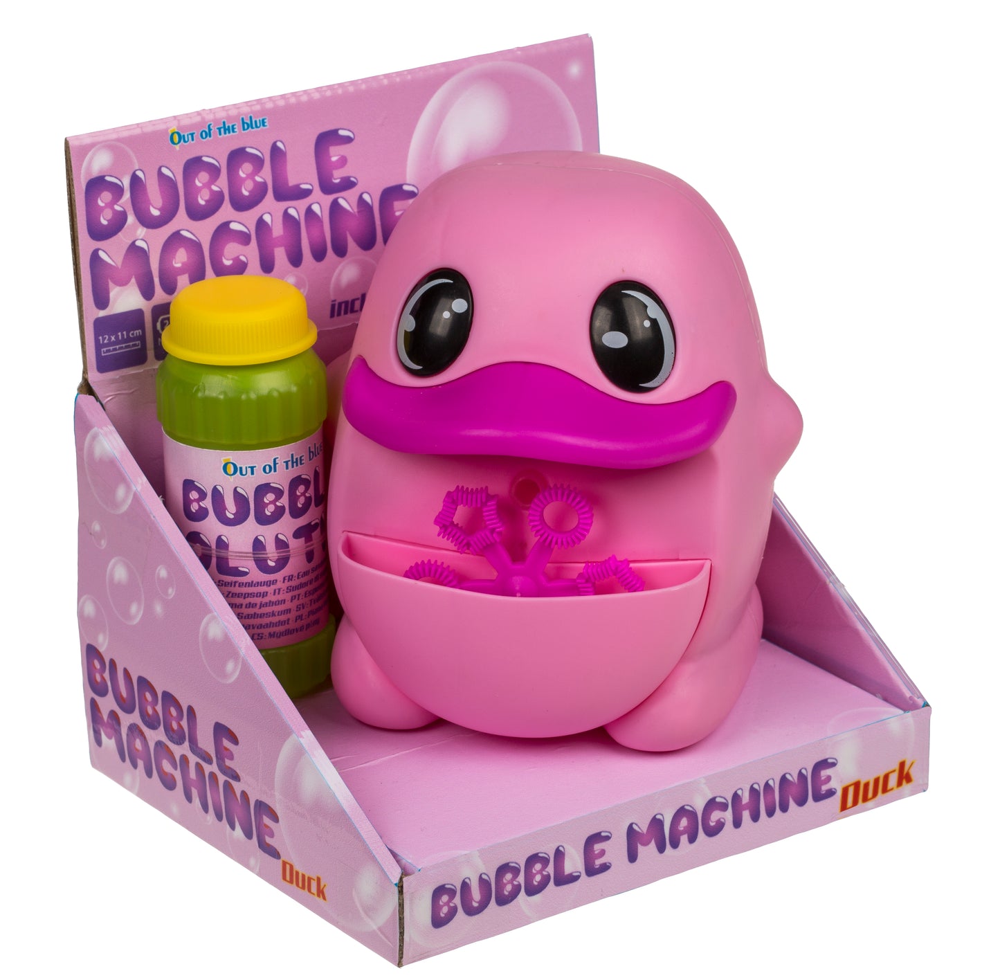 MACCHINA PER BOLLE DI SAPONE, ANATRA 12 X 11 CM, 2 COLORI AS