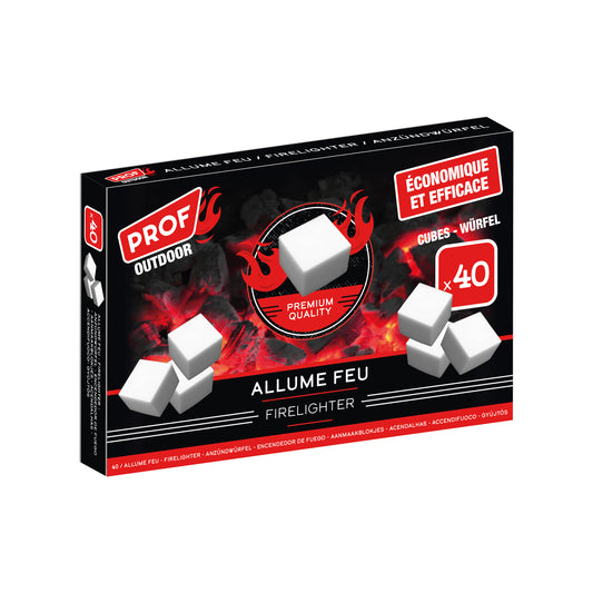 PROF 40 WHITE CUBES FIRELIGHTER DL-1