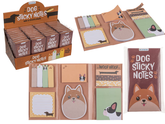 APPUNTI ADESIVI, CANE, 6 DIMENSIONI/DISEGNI DIVERSI PER SET,