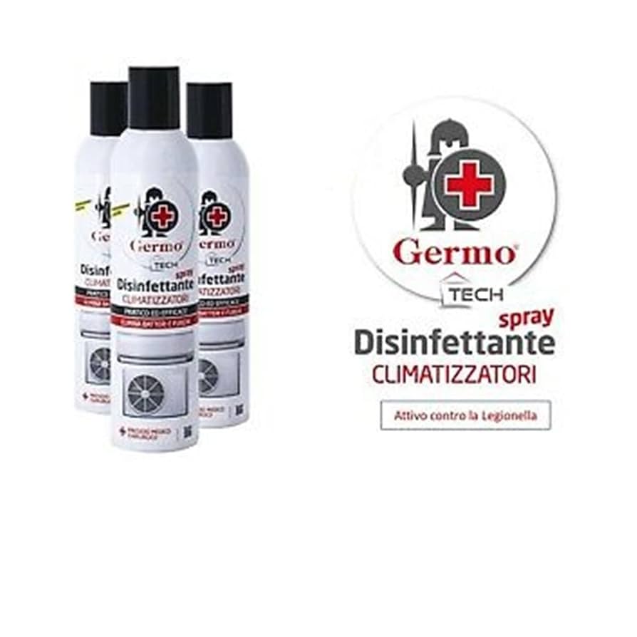 GERMO-TECH PMC - Spray Disinfettante per Climatizzatori - 400 ml