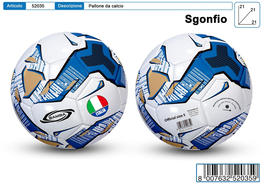 SAMBA STRIPE AZZURRO CALCIO 5