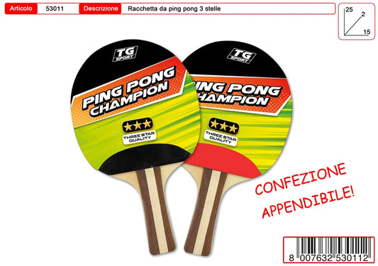 RACCHETTA PINGPONG 3 STELLE